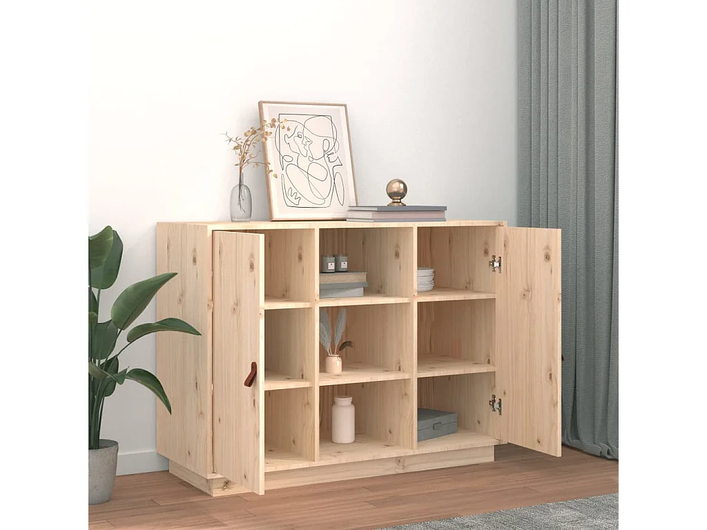 Sideboard Anrichte - 100x40x75 cm Massivholz Kiefer -RM45172