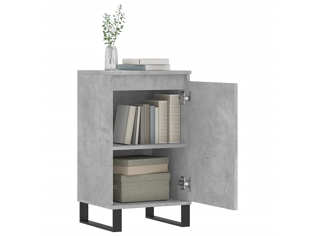 Sideboard 40x35x70 cm Lowboard Betongrau Holzwerkstoff -RM43934