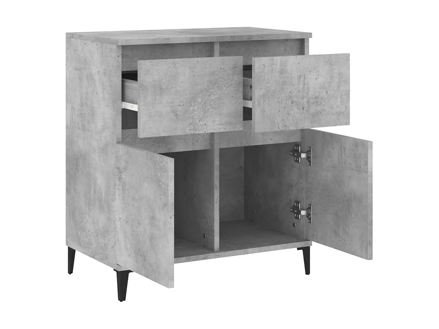 Sideboard Lowboard - Betongrau 60x35x70 cm Holzwerkstoff -RM46489