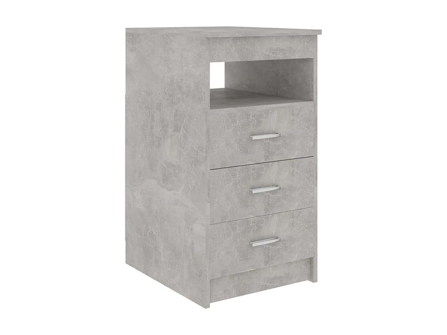 Sideboard mit Schubladen Anrichte Betongrau 40x50x76 cm Holzwerkstoff -RM32913