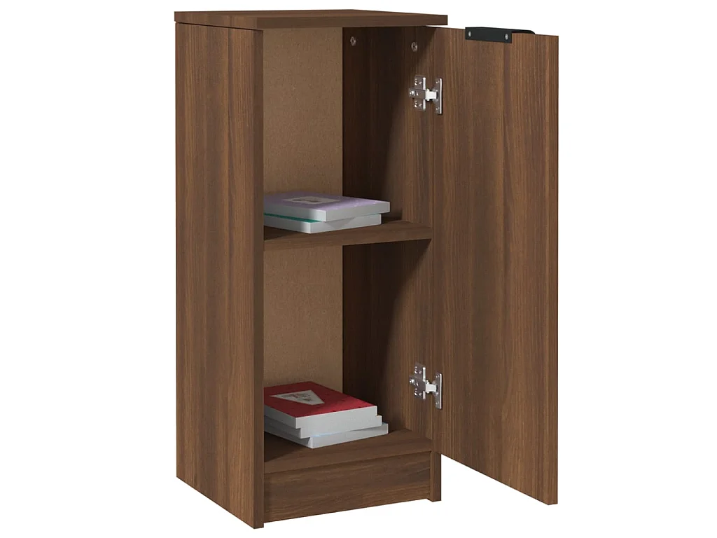 Sideboard Lowboard - Braun Eichen-Optik 30x30x70 cm Holzwerkstoff -RM95599