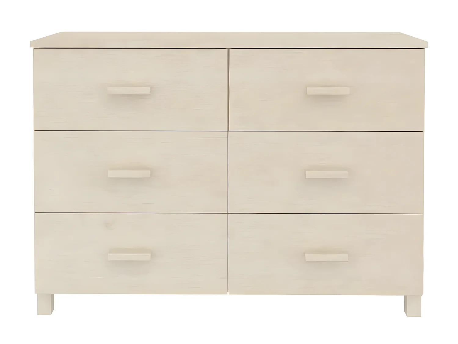 Sideboard Lowboard - HAMAR Honigbraun 113x40x80 cm Massivholz Kiefer -RM63147