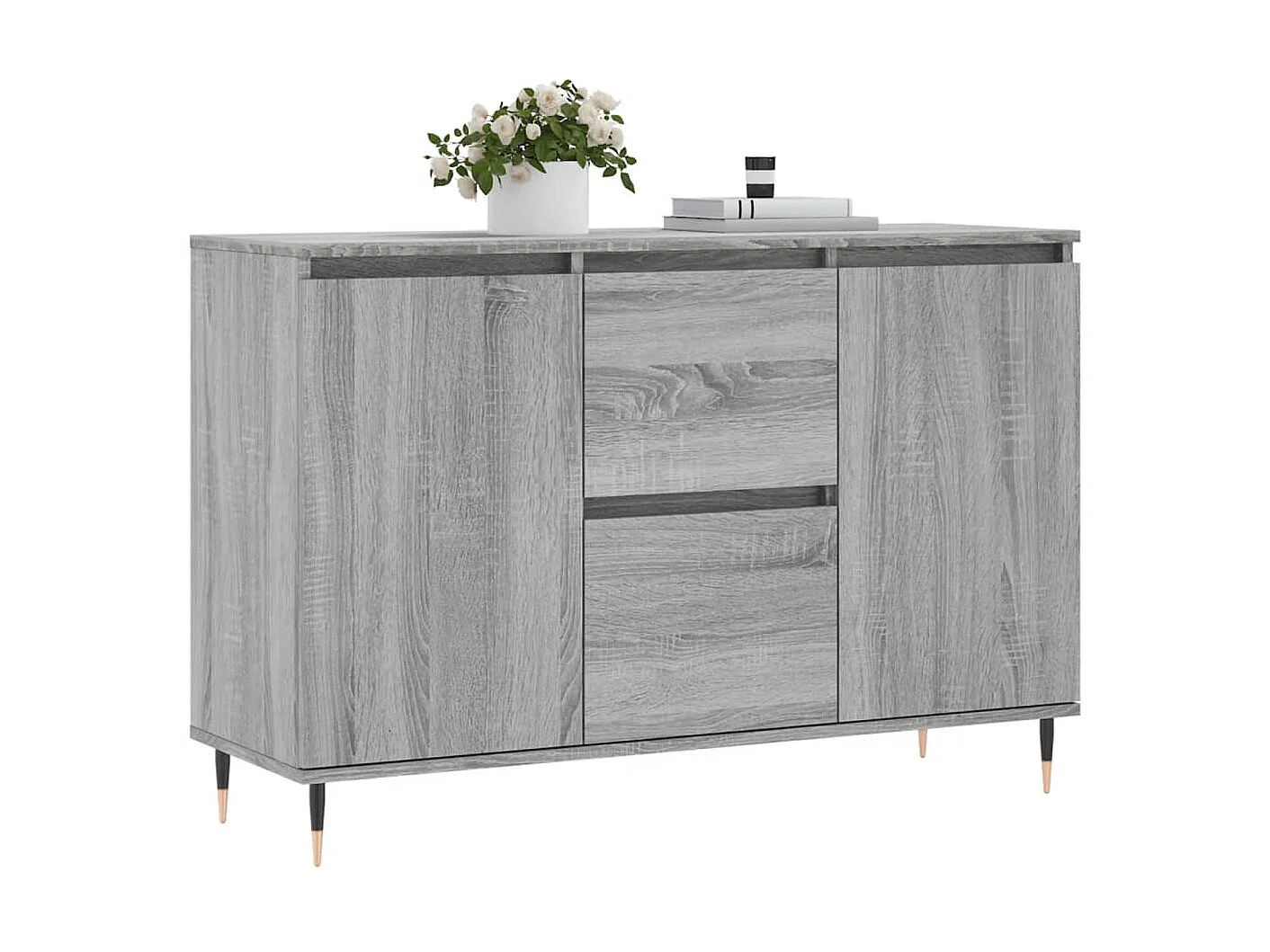 Sideboard Grau Sonoma - Lowboard 104x35x70 cm Holzwerkstoff -RM32808