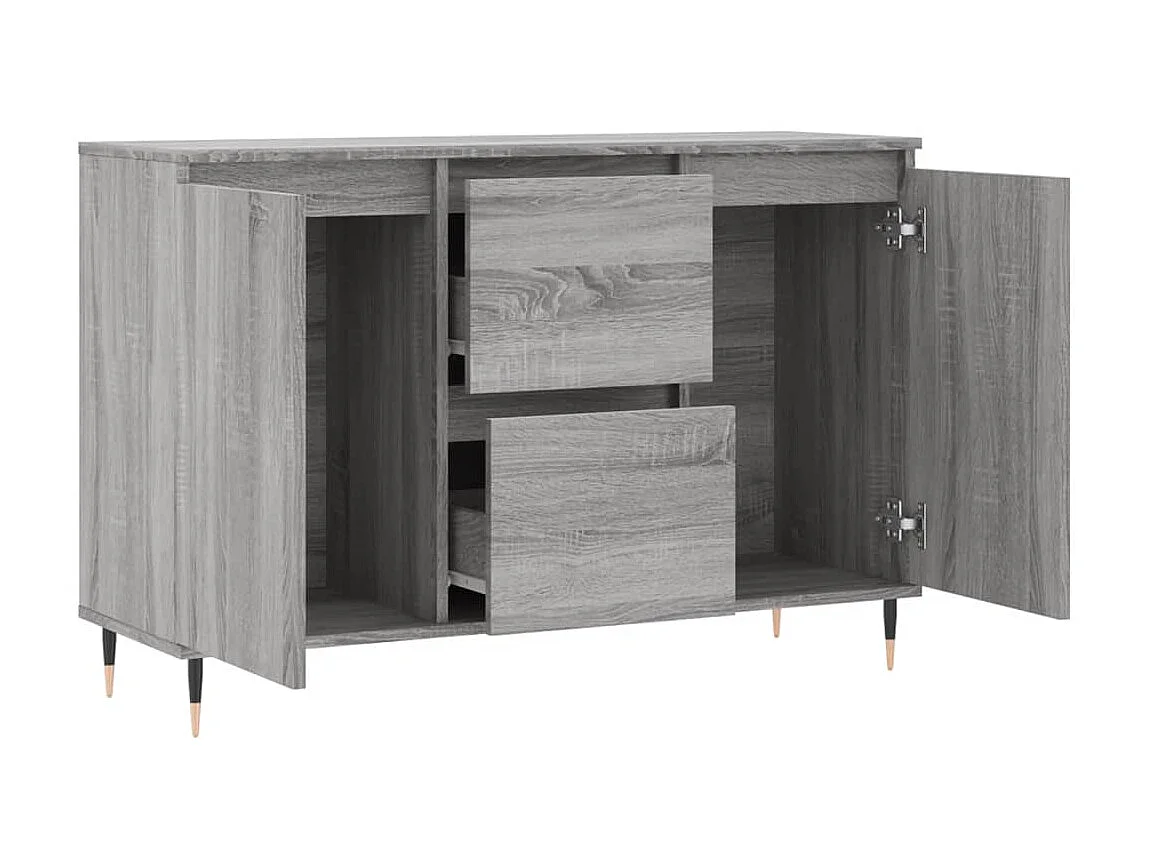 Sideboard Grau Sonoma - Lowboard 104x35x70 cm Holzwerkstoff -RM32808