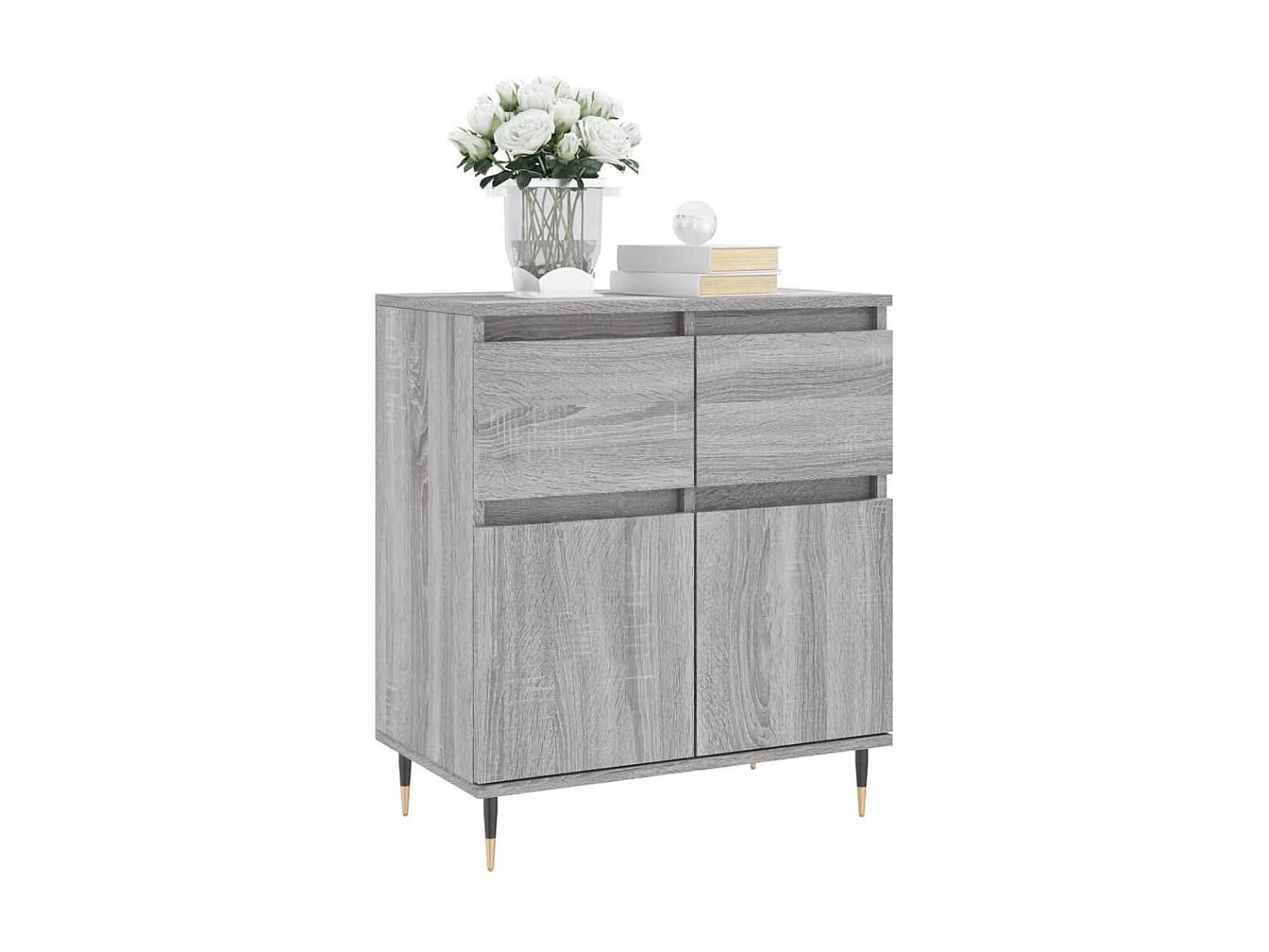 Sideboard Grau Sonoma - Lowboard 60x35x70 cm Holzwerkstoff -RM90158