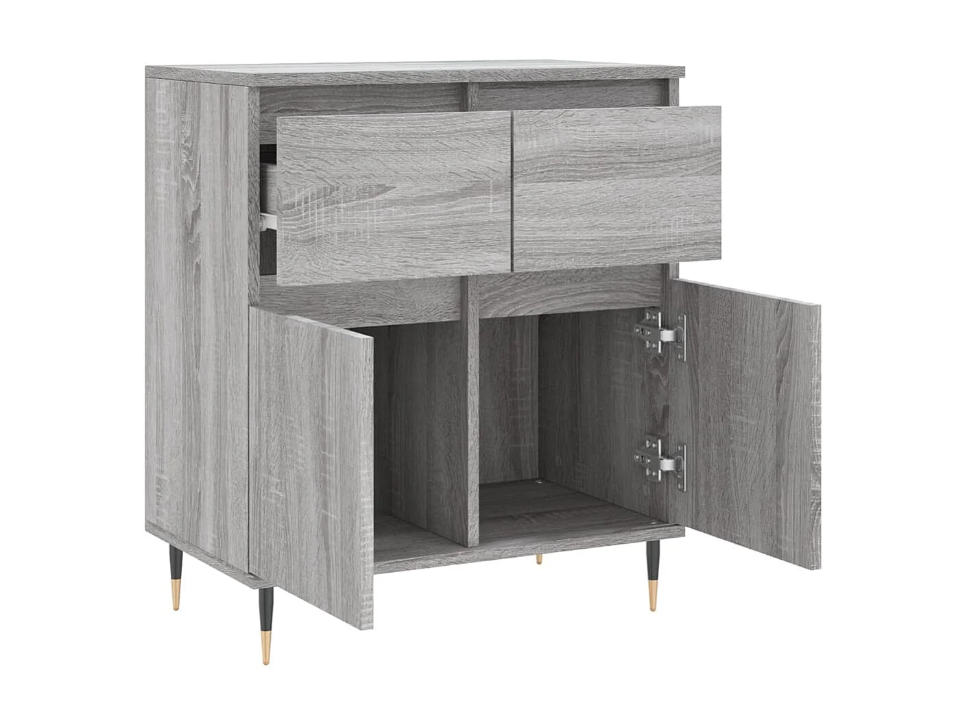 Sideboard Grau Sonoma - Lowboard 60x35x70 cm Holzwerkstoff -RM90158