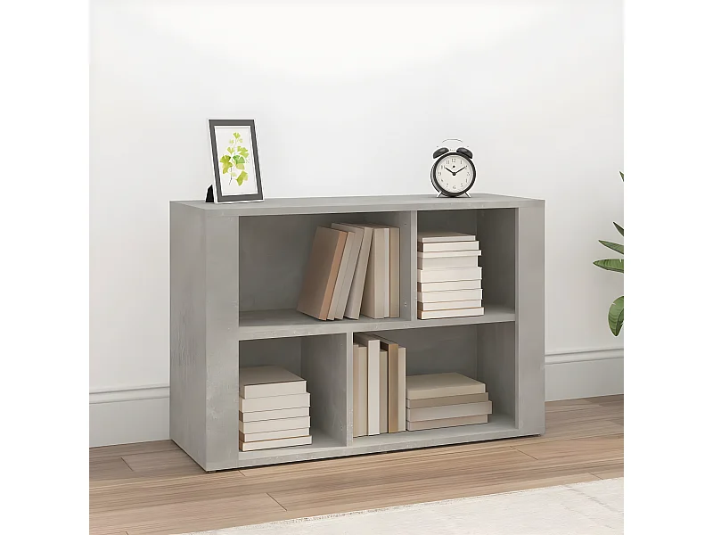 Sideboard Lowboard - Betongrau 80x30x54 cm Holzwerkstoff -RM10109