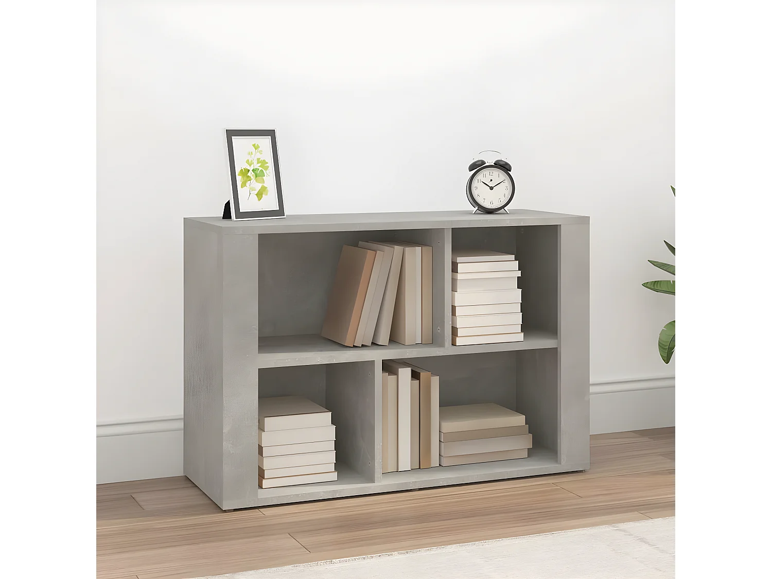 Sideboard Lowboard - Betongrau 80x30x54 cm Holzwerkstoff -RM10109