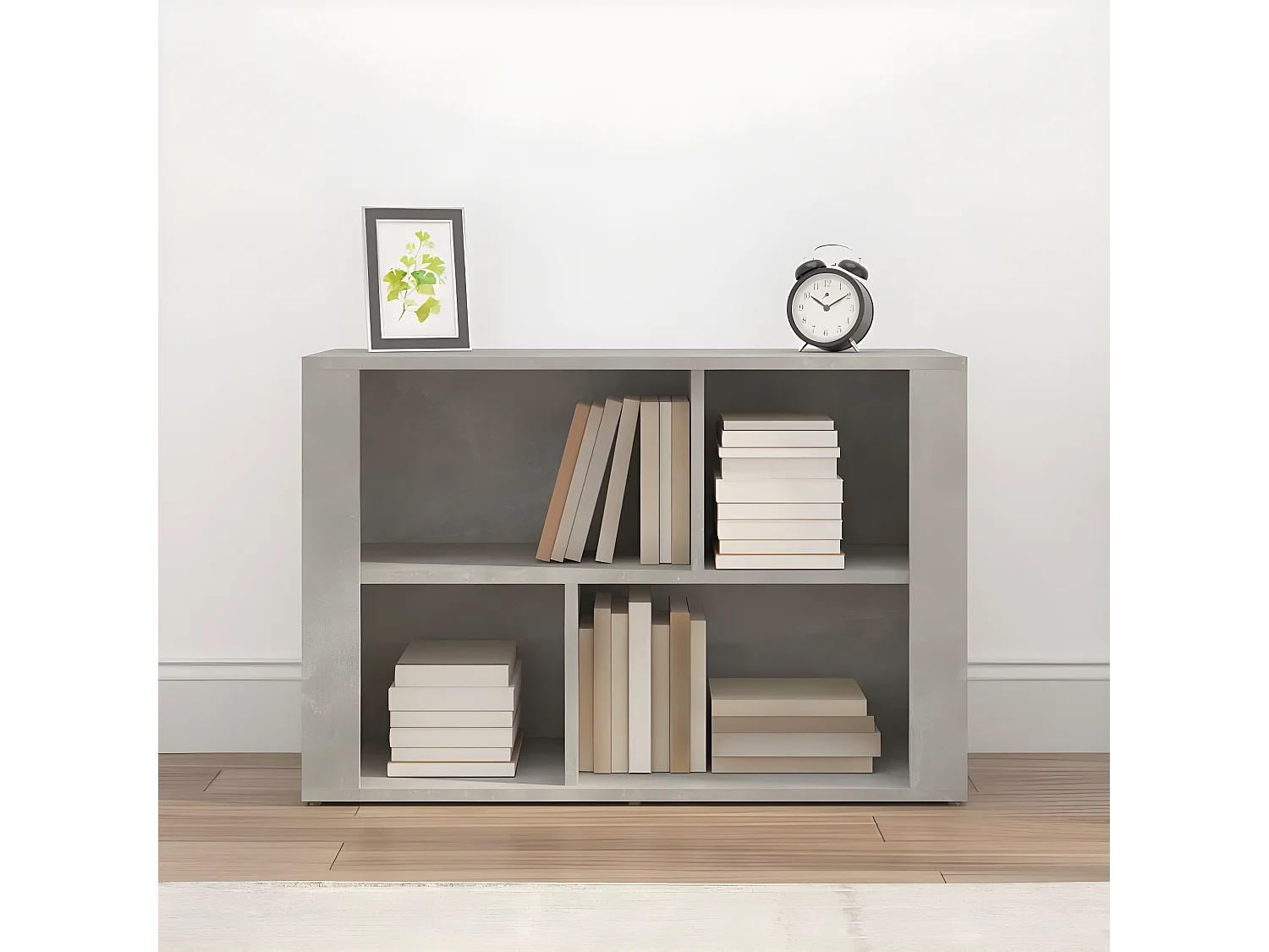 Sideboard Lowboard - Betongrau 80x30x54 cm Holzwerkstoff -RM10109