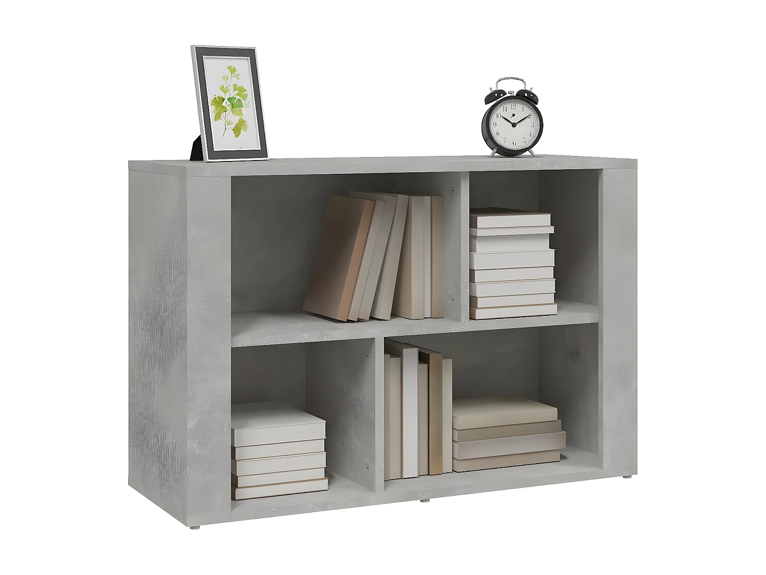 Sideboard Lowboard - Betongrau 80x30x54 cm Holzwerkstoff -RM10109
