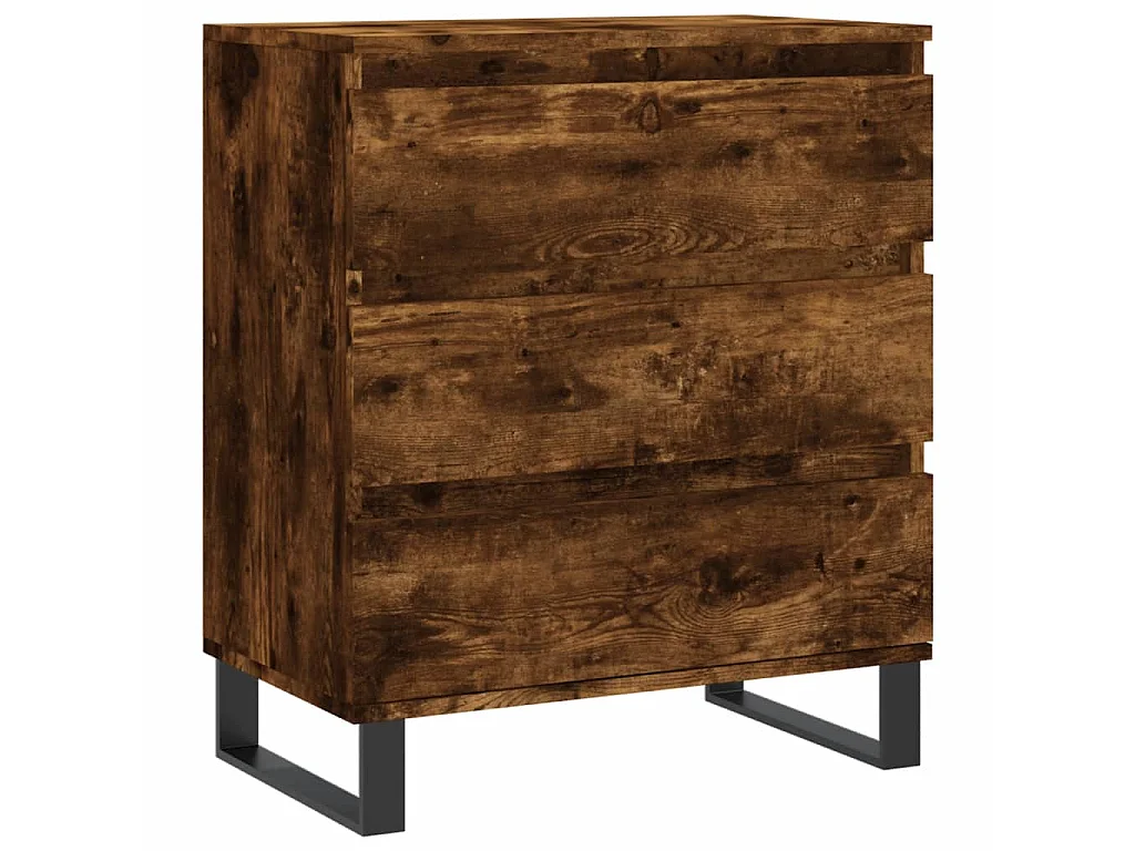 Sideboard Anrichte Räuchereiche 60x35x70 cm Holzwerkstoff -RM15996