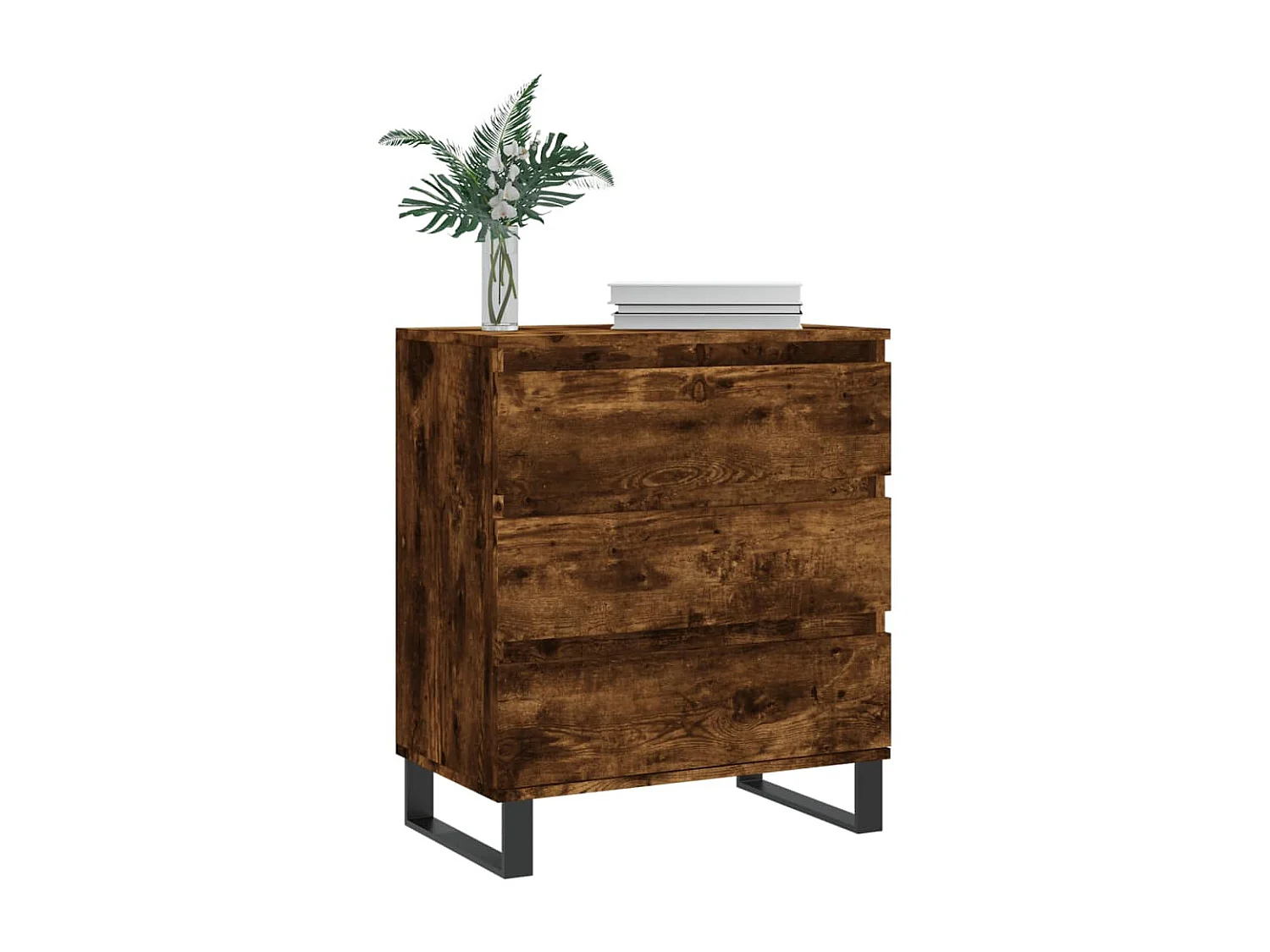Sideboard Anrichte Räuchereiche 60x35x70 cm Holzwerkstoff -RM15996