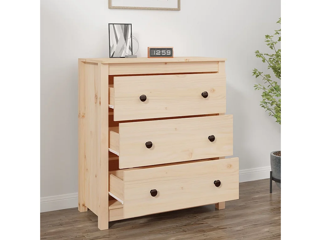 Sideboard Lowboard - 70x35x80 cm Massivholz Kiefer -RM58841