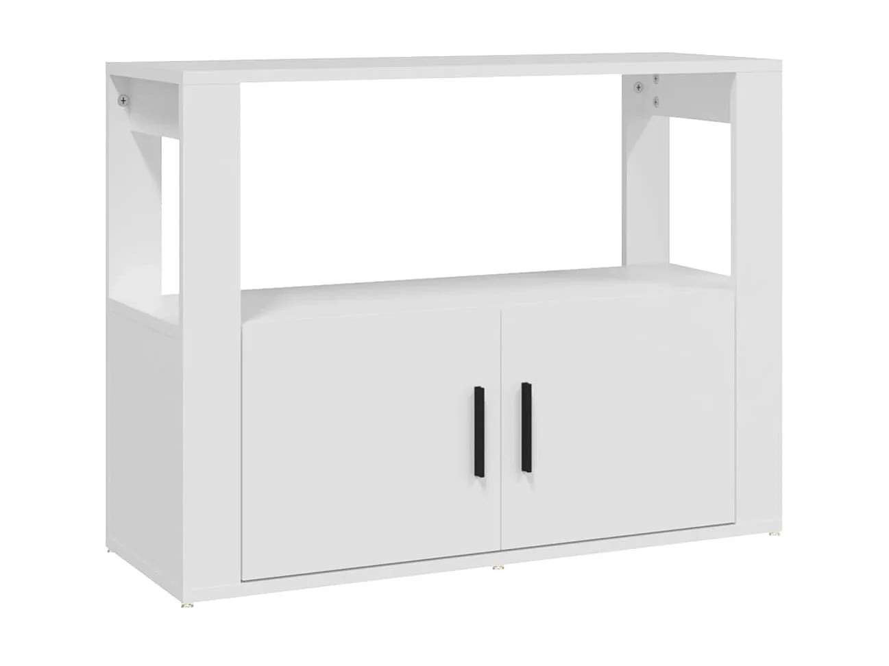 Sideboard Weiß Anrichte 80x30x60 cm Holzwerkstoff -RM17010