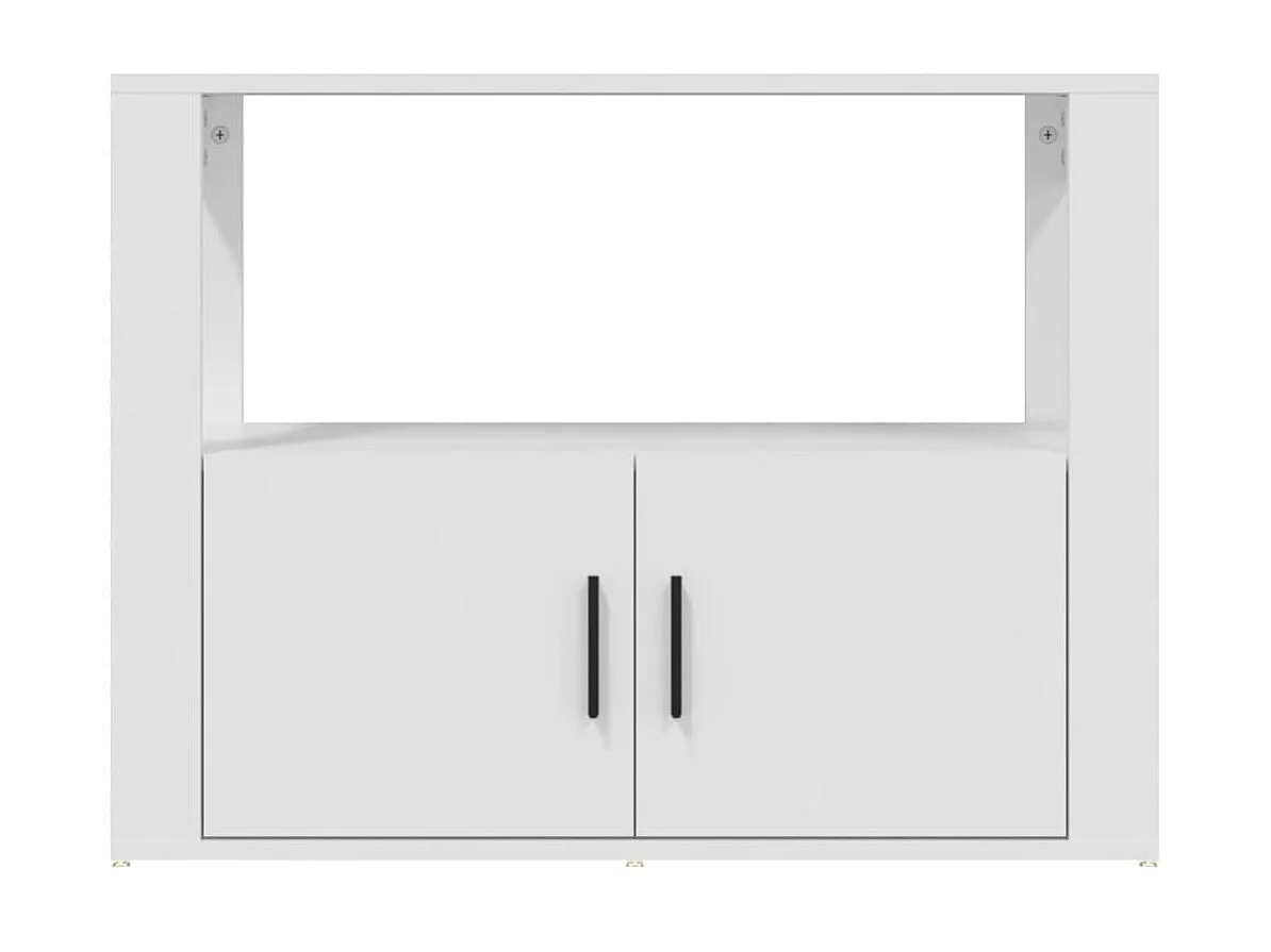 Sideboard Weiß Anrichte 80x30x60 cm Holzwerkstoff -RM17010