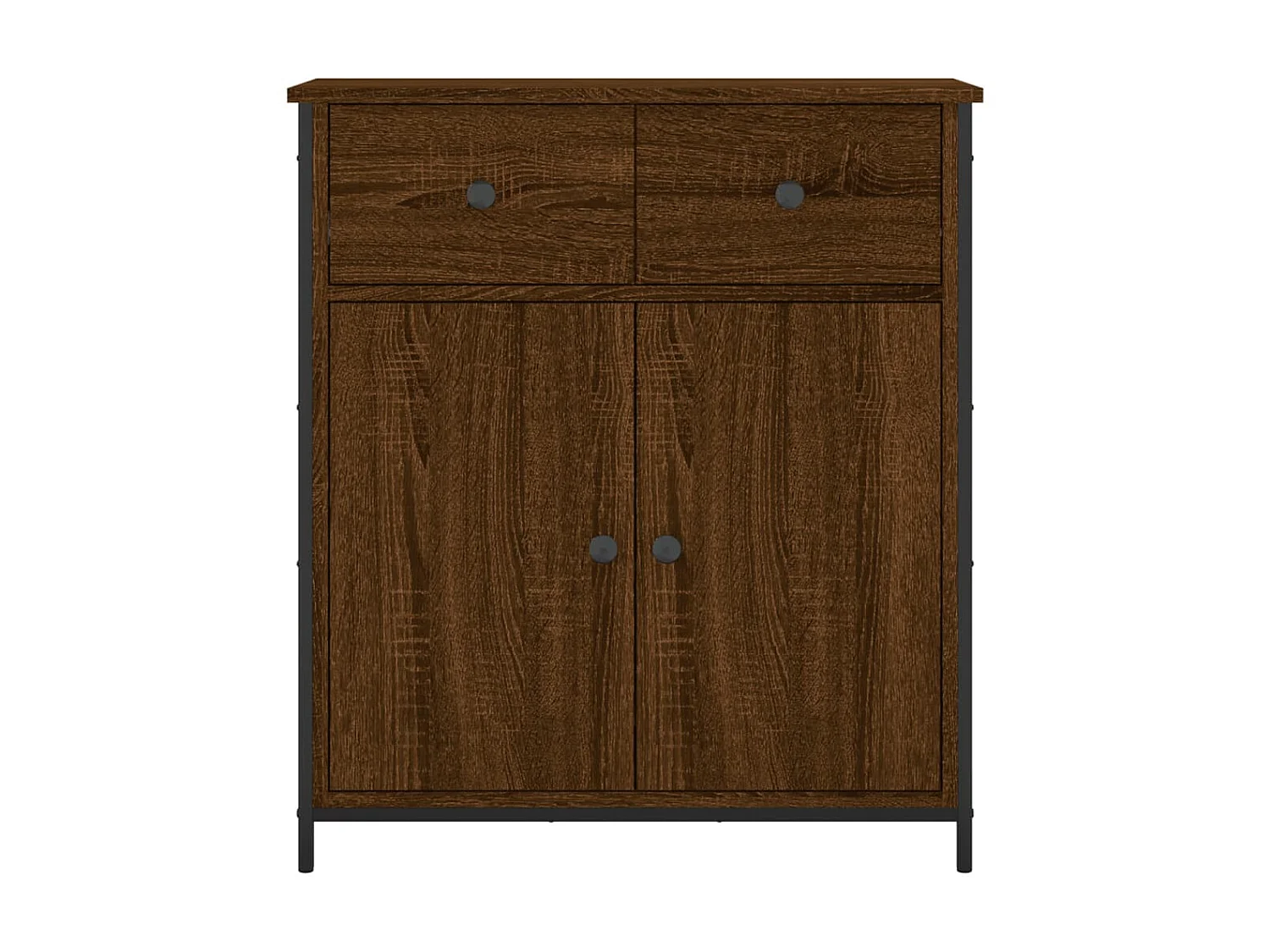 Sideboard Lowboard - Braun Eichen-Optik 70x30x80 cm Holzwerkstoff -RM32665