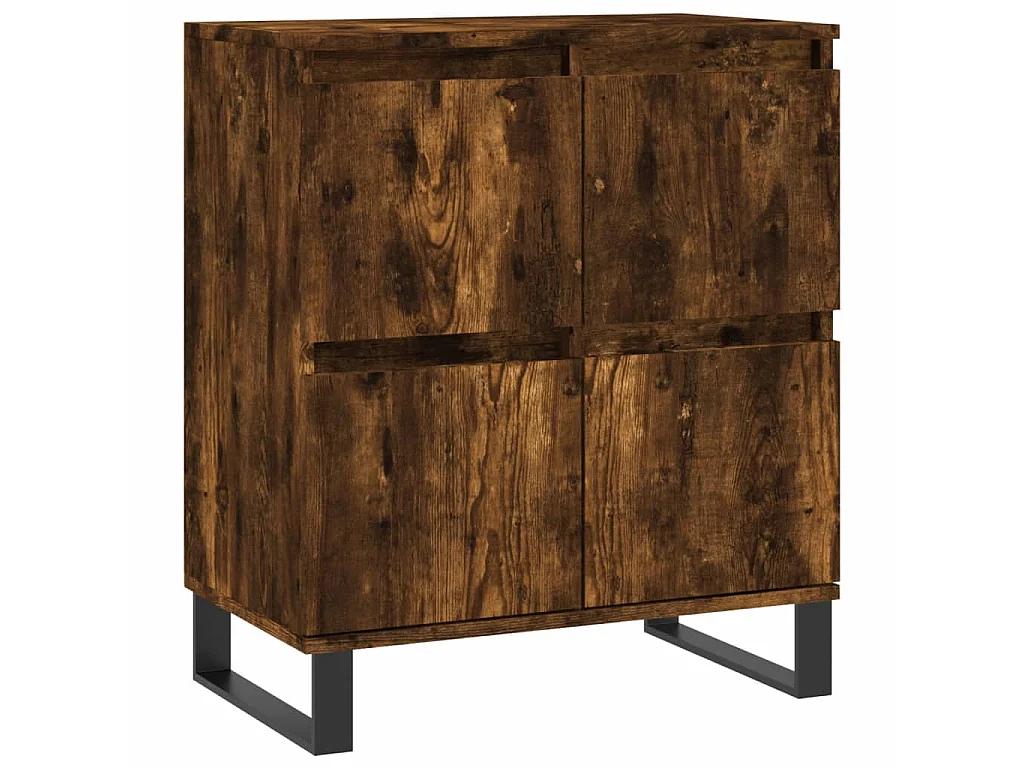 Sideboards im 2er-Set Lowboards Räuchereiche Holzwerkstoff -RM14697