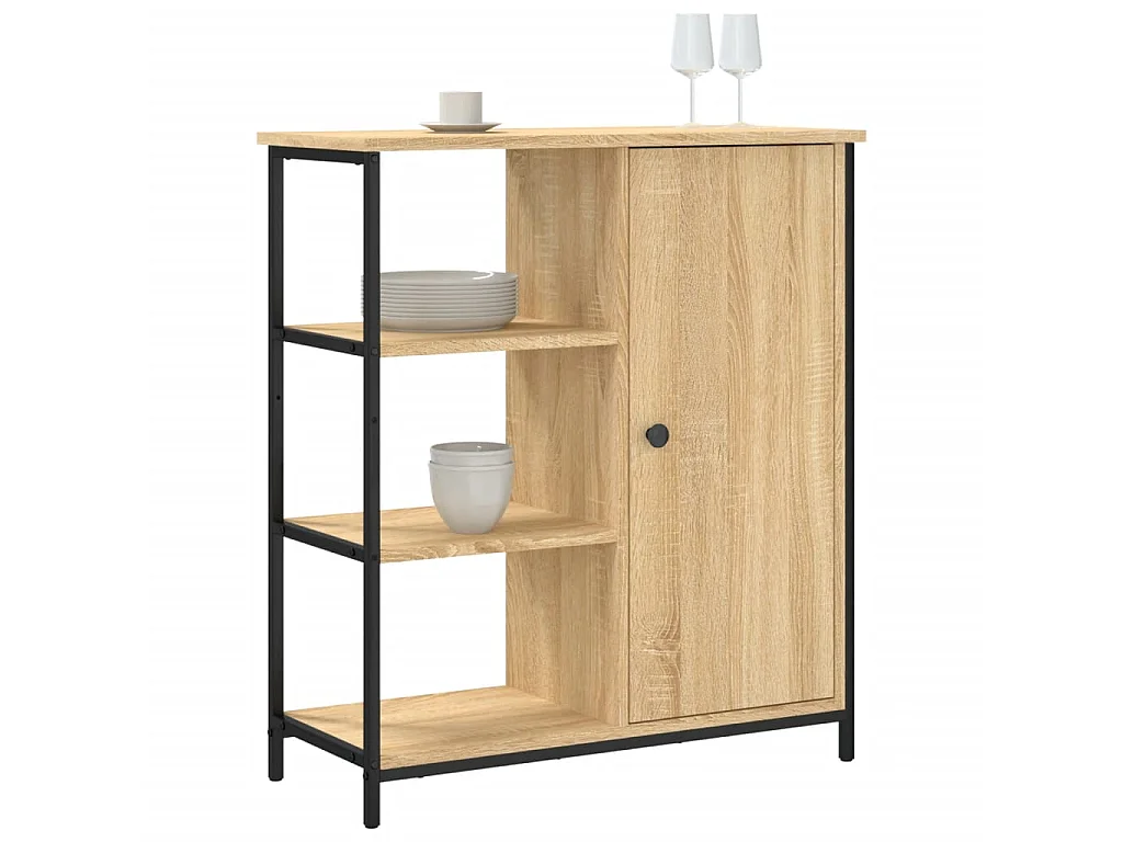 Sideboard Anrichte Sonoma-Eiche 70x30x80 cm Holzwerkstoff -RM43799
