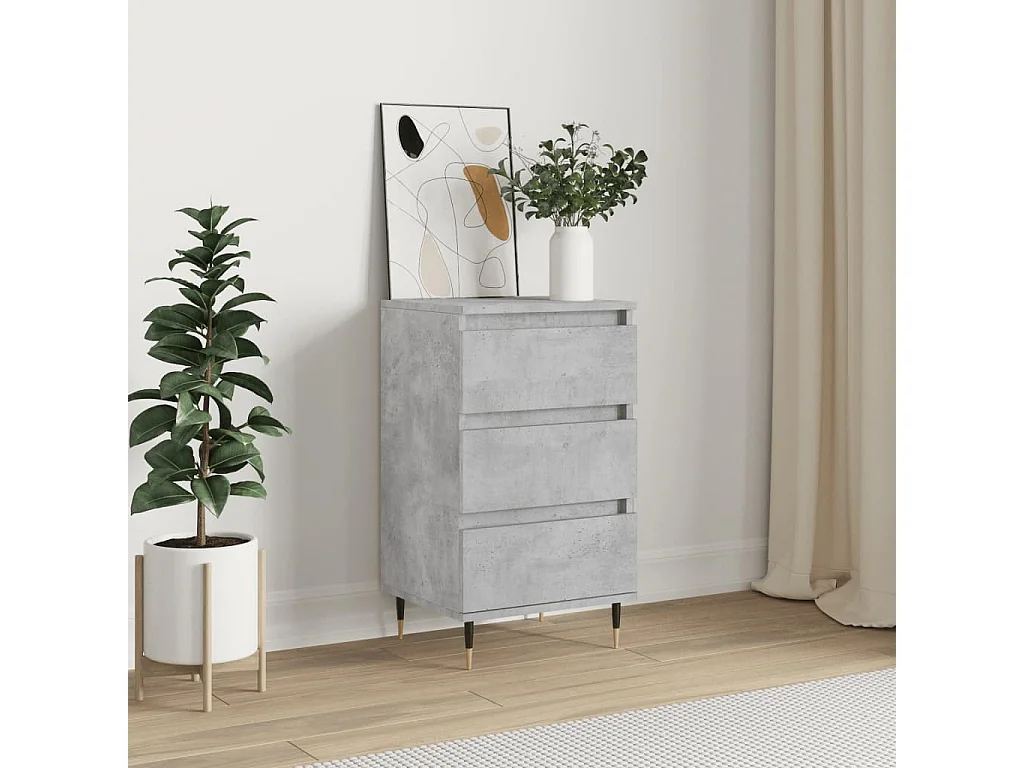 Sideboard 40x35x70 cm Lowboard Betongrau Holzwerkstoff -RM12704