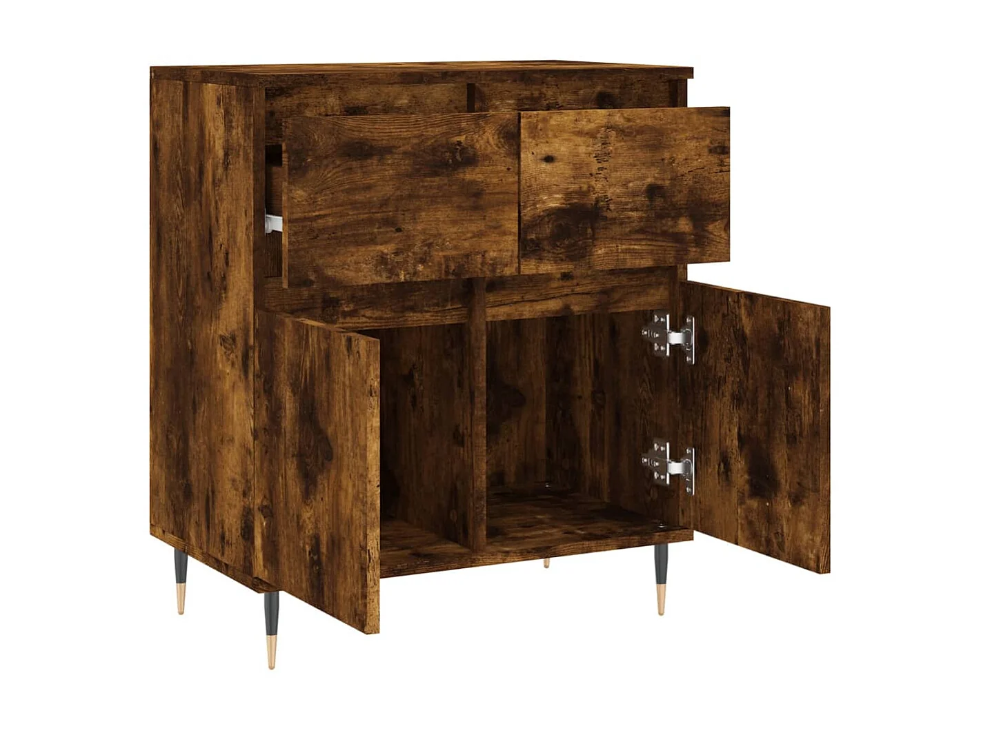 Sideboard Anrichte Räuchereiche 60x35x70 cm Holzwerkstoff -RM63248