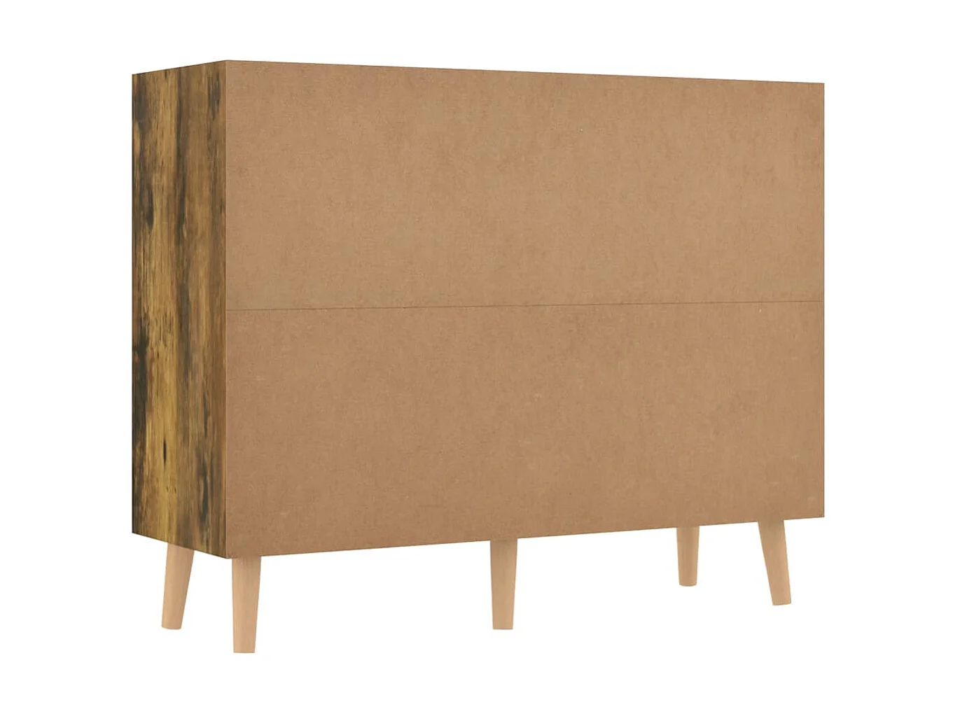 Sideboard Anrichte Räuchereiche 90x30x72 cm Holzwerkstoff -RM22599