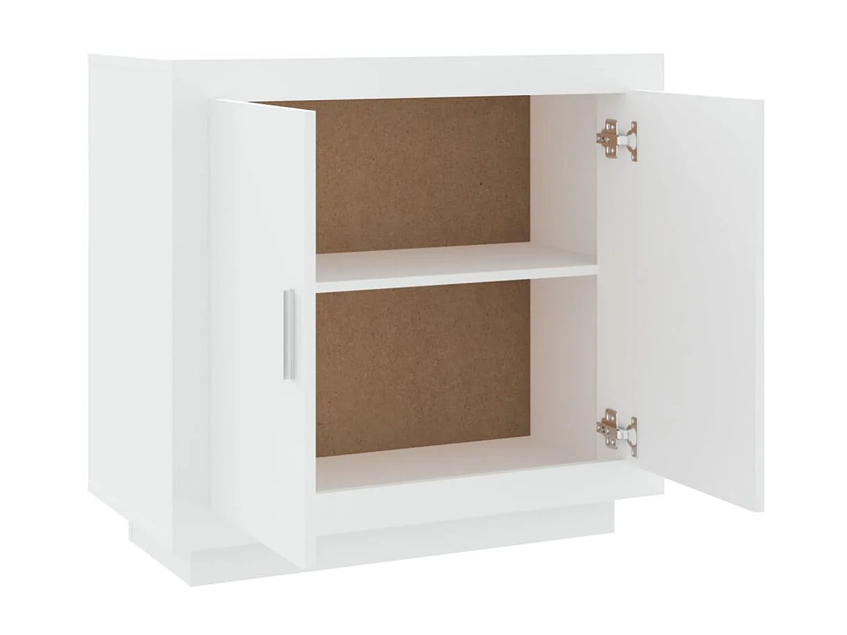 Sideboard Weiß Anrichte 80x40x75 cm Holzwerkstoff -RM21436