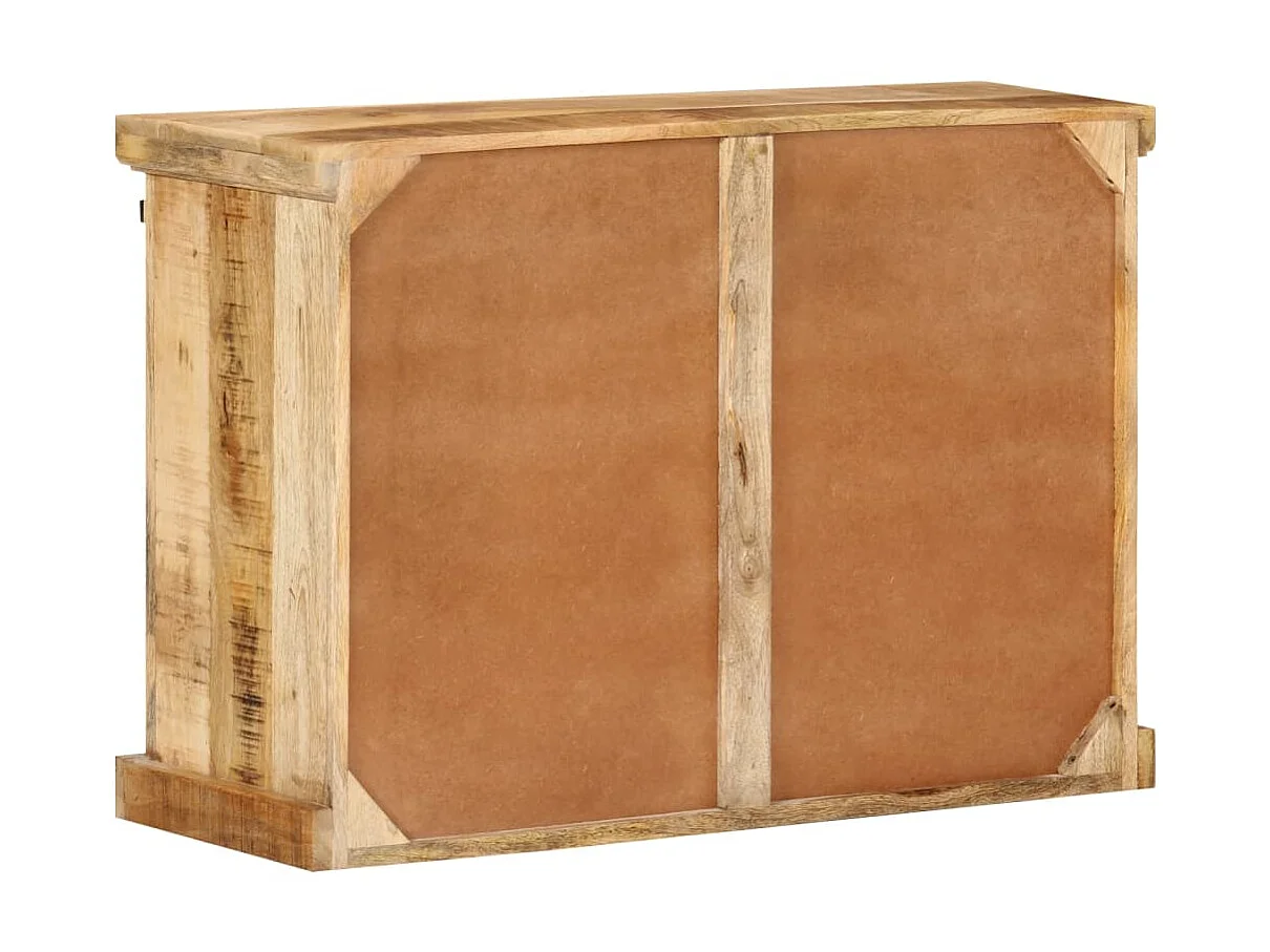Sideboard Lowboard - 80x30x55 cm Massives Raues Mangoholz -RM27919