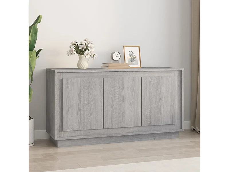 Sideboard Grau Sonoma - Lowboard 102x35x55 cm Holzwerkstoff -RM12269