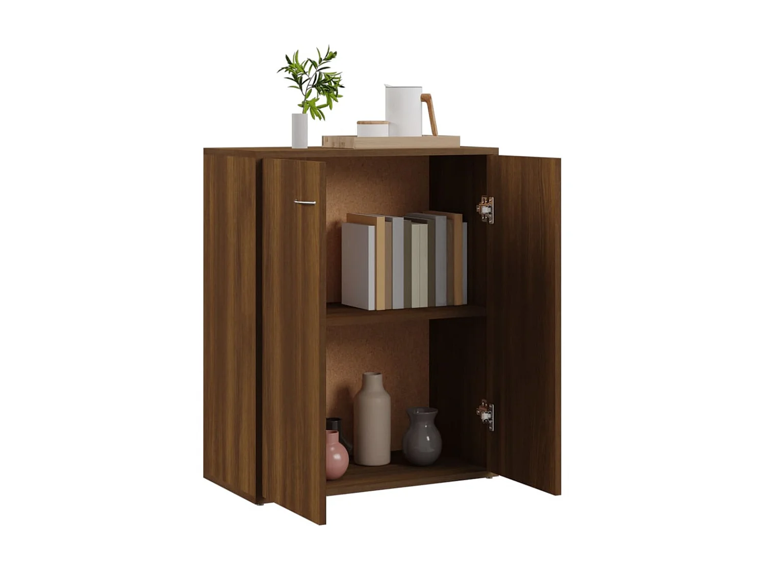 Sideboard Lowboard - Braun Eichen-Optik 60x30x75 cm Holzwerkstoff -RM18374