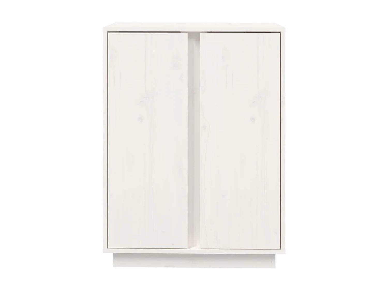 Sideboard Weiß Anrichte 60x35x80 cm Massivholz Kiefer -RM51986