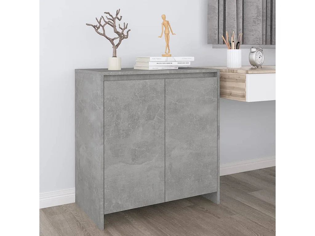 Sideboard Lowboard - Betongrau 70x41x75 cm Holzwerkstoff -RM34508