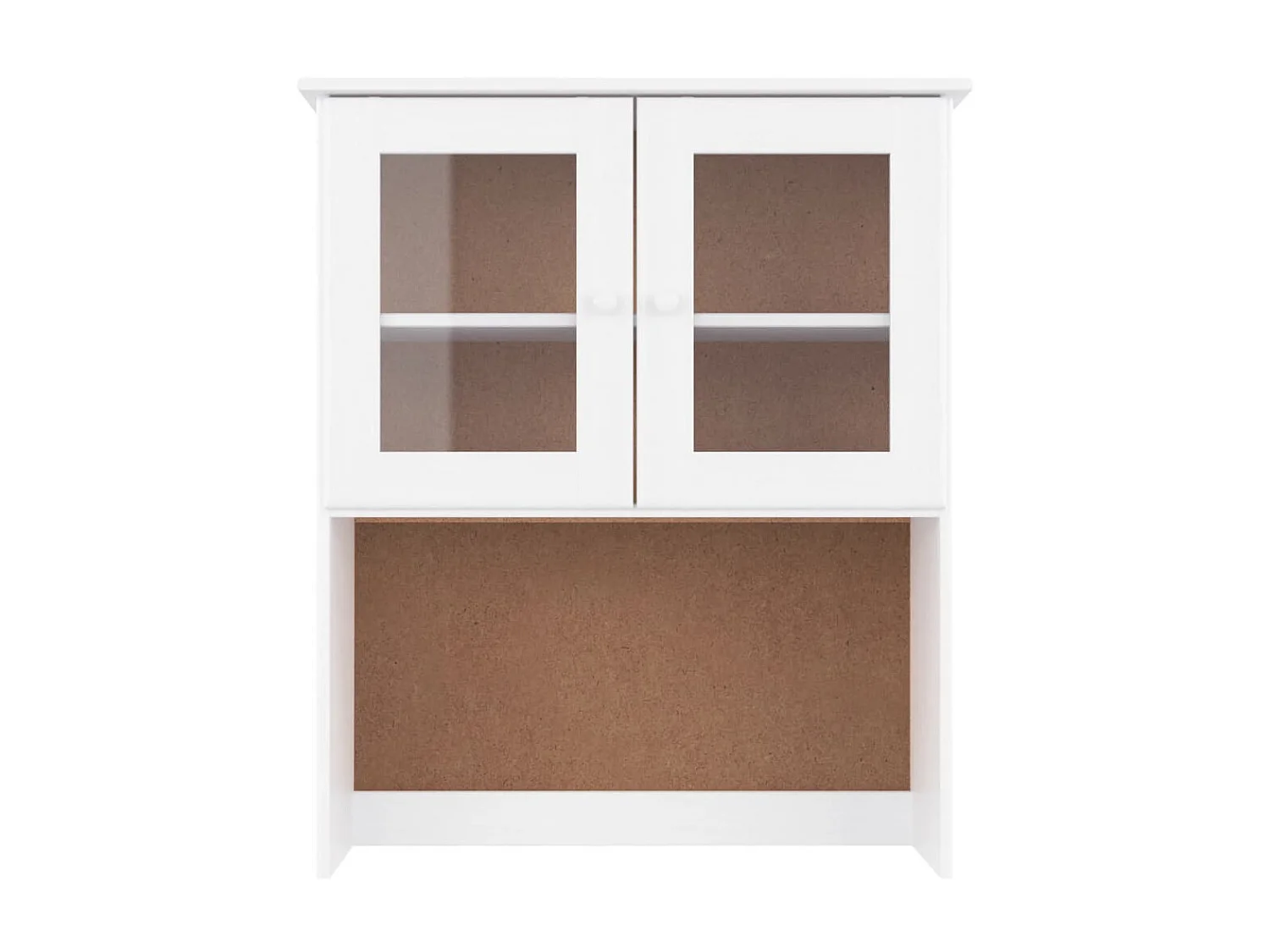 Sideboard-Aufsatz mit seinen Böden ALTA Weiß 77x30x92 cm Massivholz Kiefer -RM57349