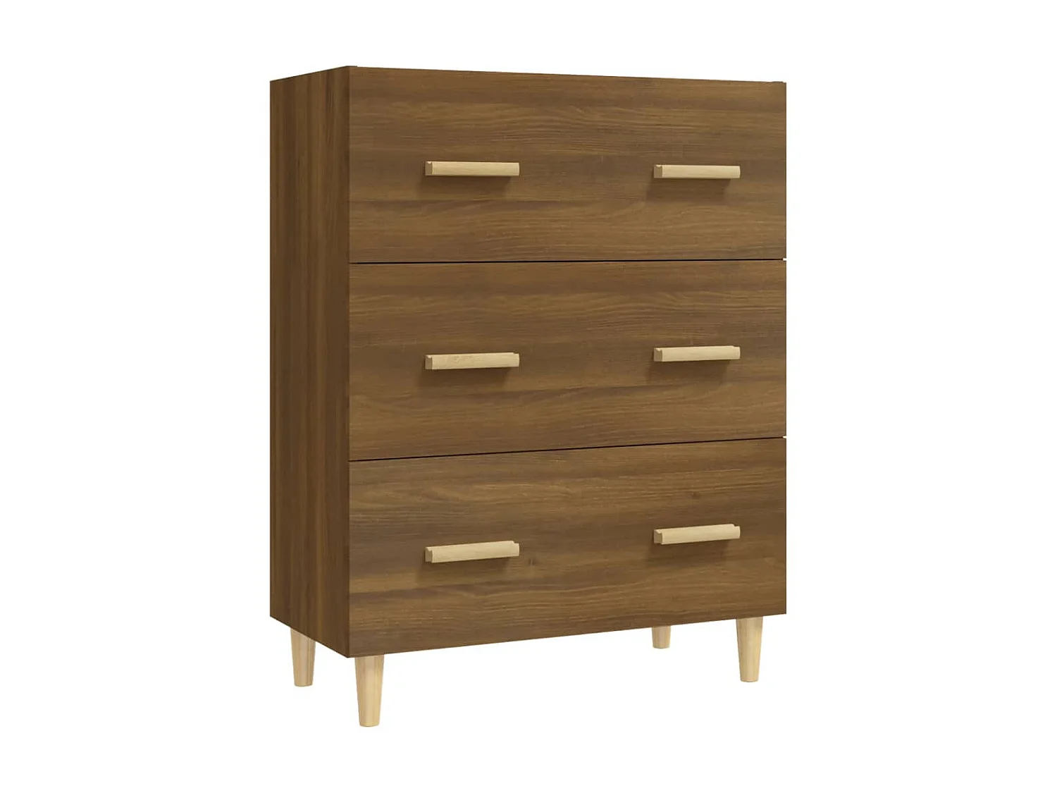 Sideboard Lowboard - Braun Eichen-Optik 70x34x90 cm Holzwerkstoff -RM20418