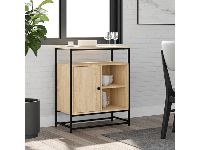 Sideboard Anrichte Sonoma-Eiche 69x35x80 cm Holzwerkstoff -RM38839