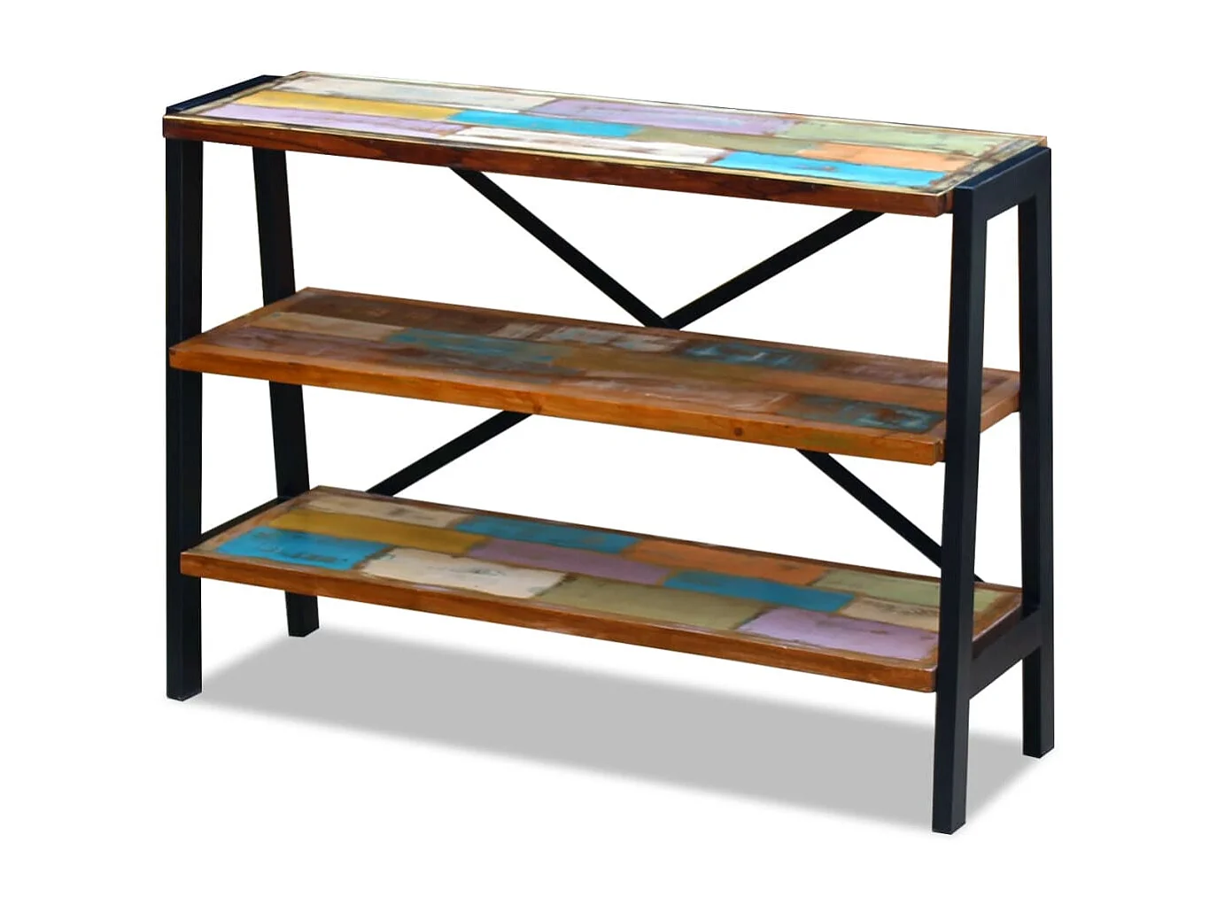 Sideboard Anrichte - 3 Regalböden Altholz -RM24845