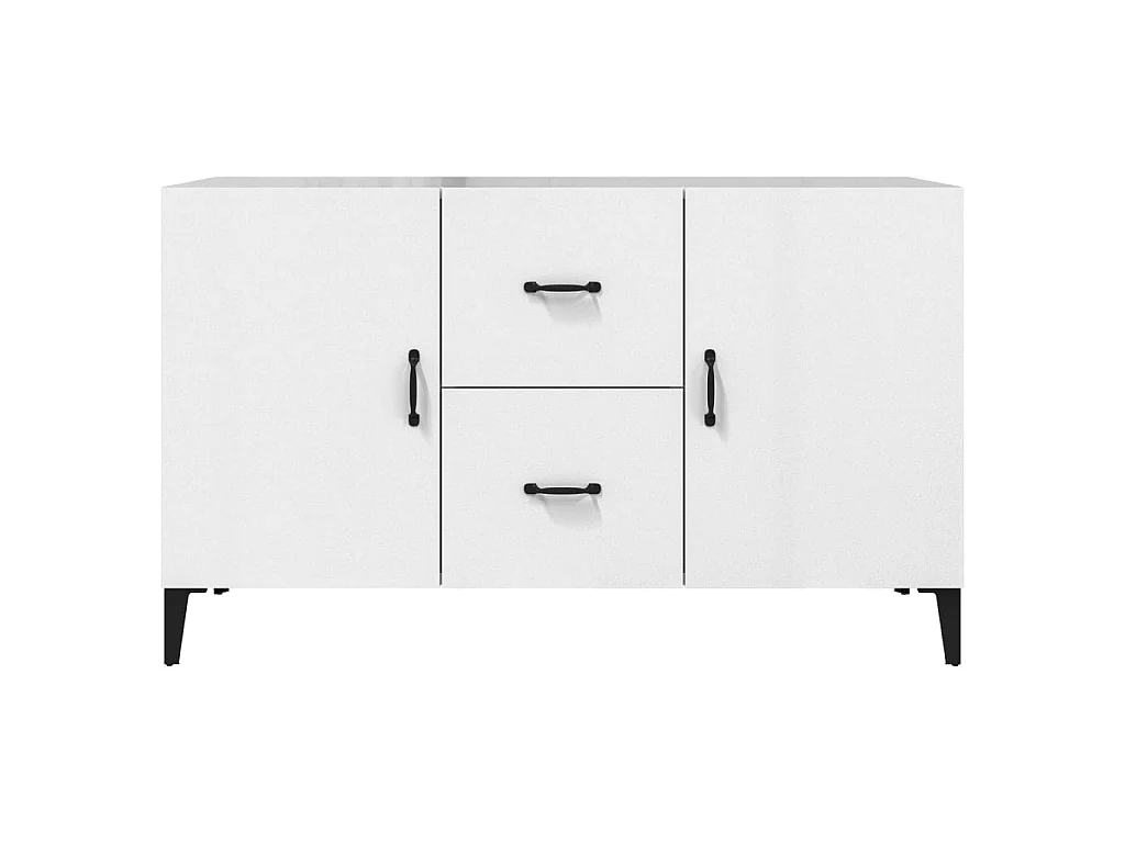 Sideboard Lowboard - Hochglanz-Weiß 100x36x60 cm Holzwerkstoff -RM32017