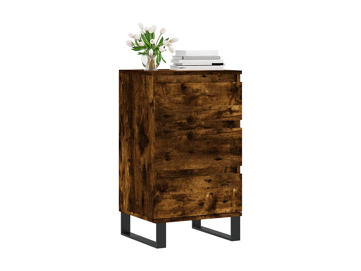Sideboard Anrichte Räuchereiche 40x35x70 cm Holzwerkstoff -RM61204