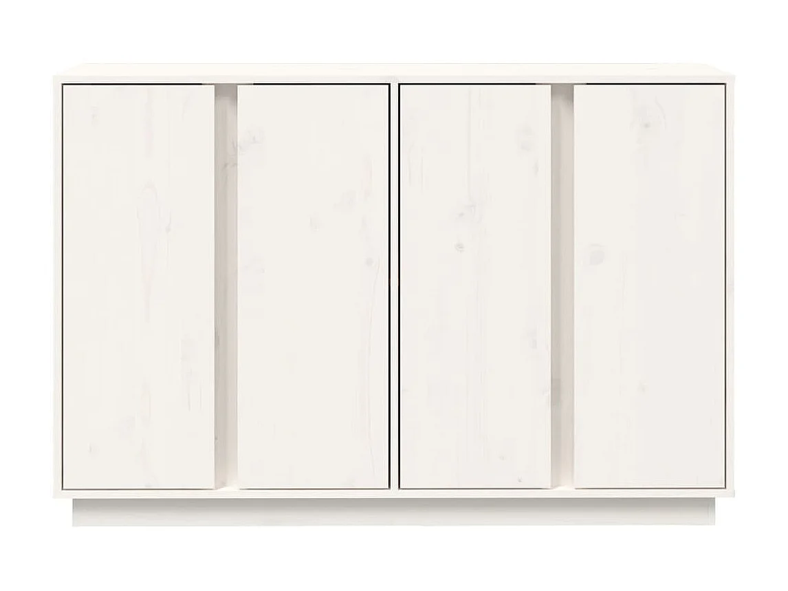 Sideboard Weiß Anrichte 120x35x80 cm Massivholz Kiefer -RM85032