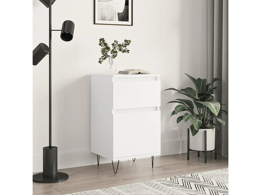 Sideboard Weiß Anrichte 40x35x70 cm Holzwerkstoff -RM21407