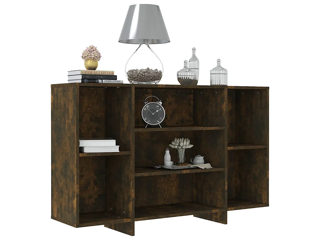 Sideboard Anrichte Räuchereiche 120x30x75 cm Holzwerkstoff -RM81568