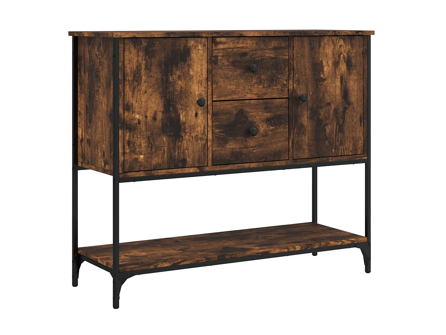 Sideboard Anrichte Räuchereiche 100x36x85 cm Holzwerkstoff -RM91448