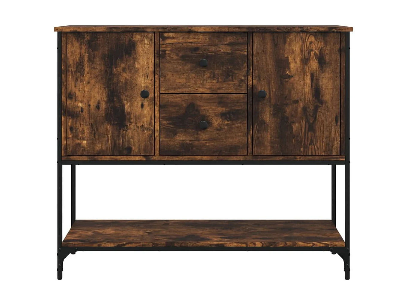 Sideboard Anrichte Räuchereiche 100x36x85 cm Holzwerkstoff -RM91448