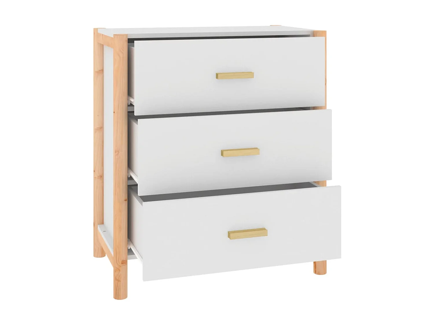 Sideboard Weiß Anrichte 62x38x70 cm Holzwerkstoff -RM61812