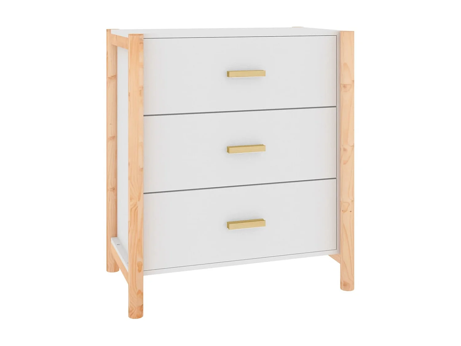 Sideboard Weiß Anrichte 62x38x70 cm Holzwerkstoff -RM61812