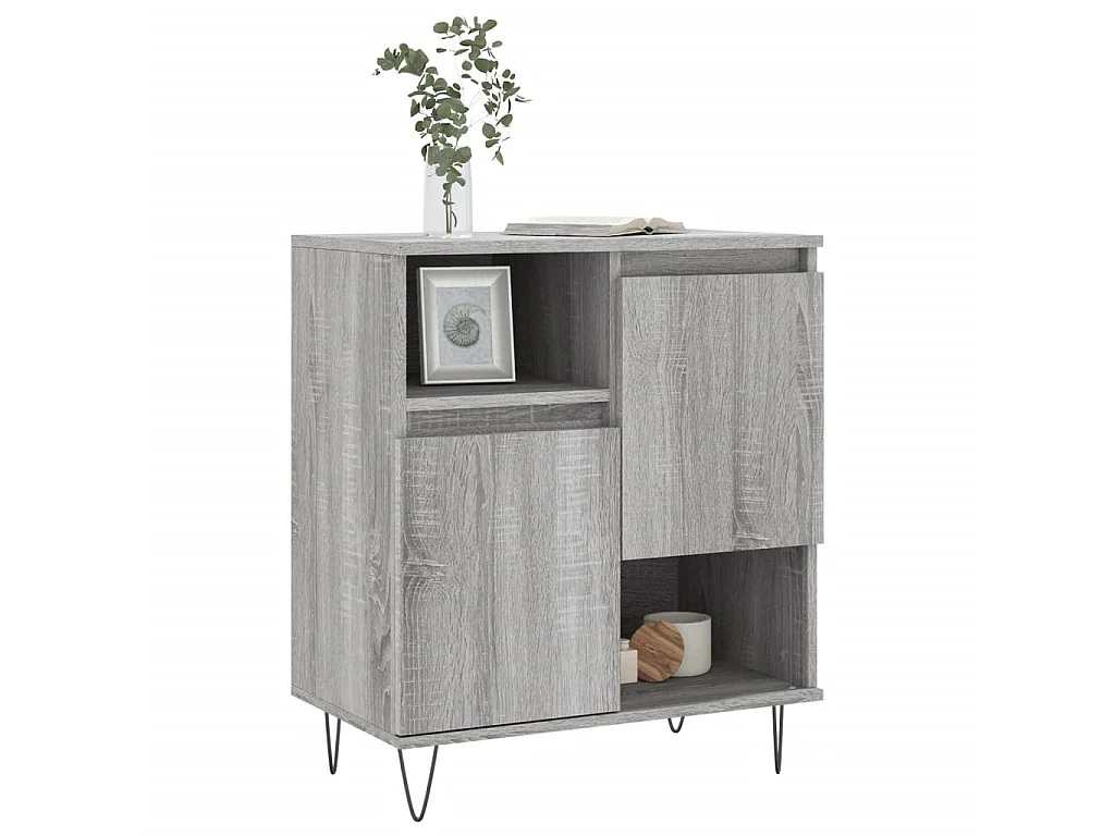 Sideboard Grau Sonoma - Lowboard 60x35x70 cm Holzwerkstoff -RM31668