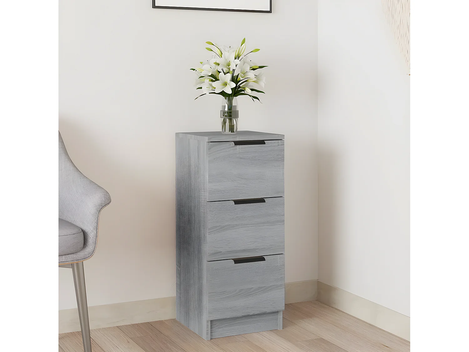 Sideboard Grau Sonoma - Lowboard 30x30x70 cm Holzwerkstoff -RM69626