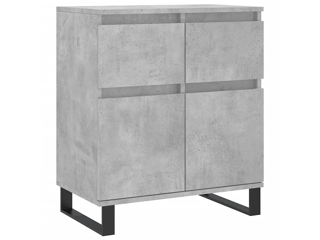 Sideboard Lowboard - Betongrau 60x35x70 cm Holzwerkstoff -RM83770