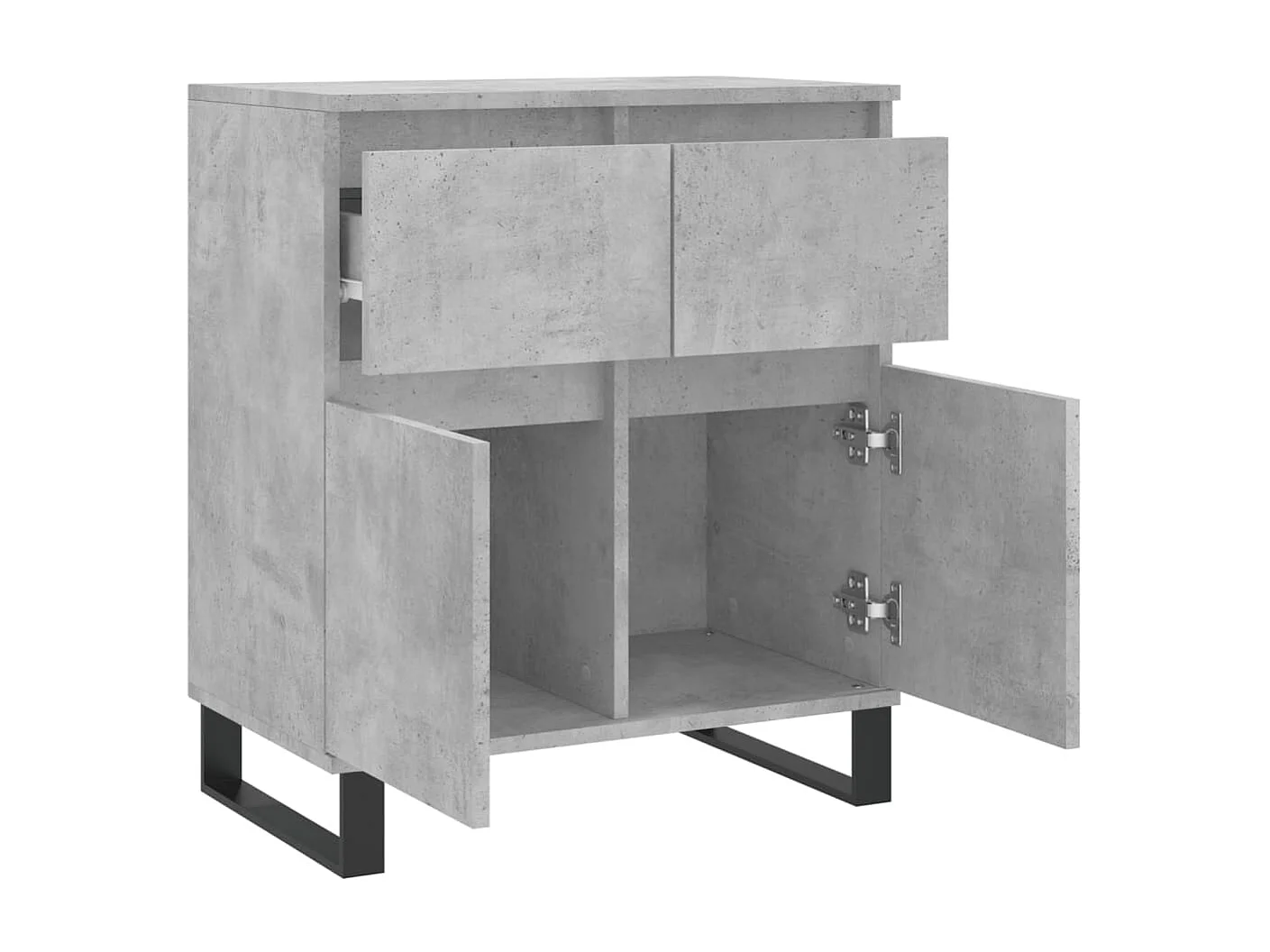 Sideboard Lowboard - Betongrau 60x35x70 cm Holzwerkstoff -RM83770