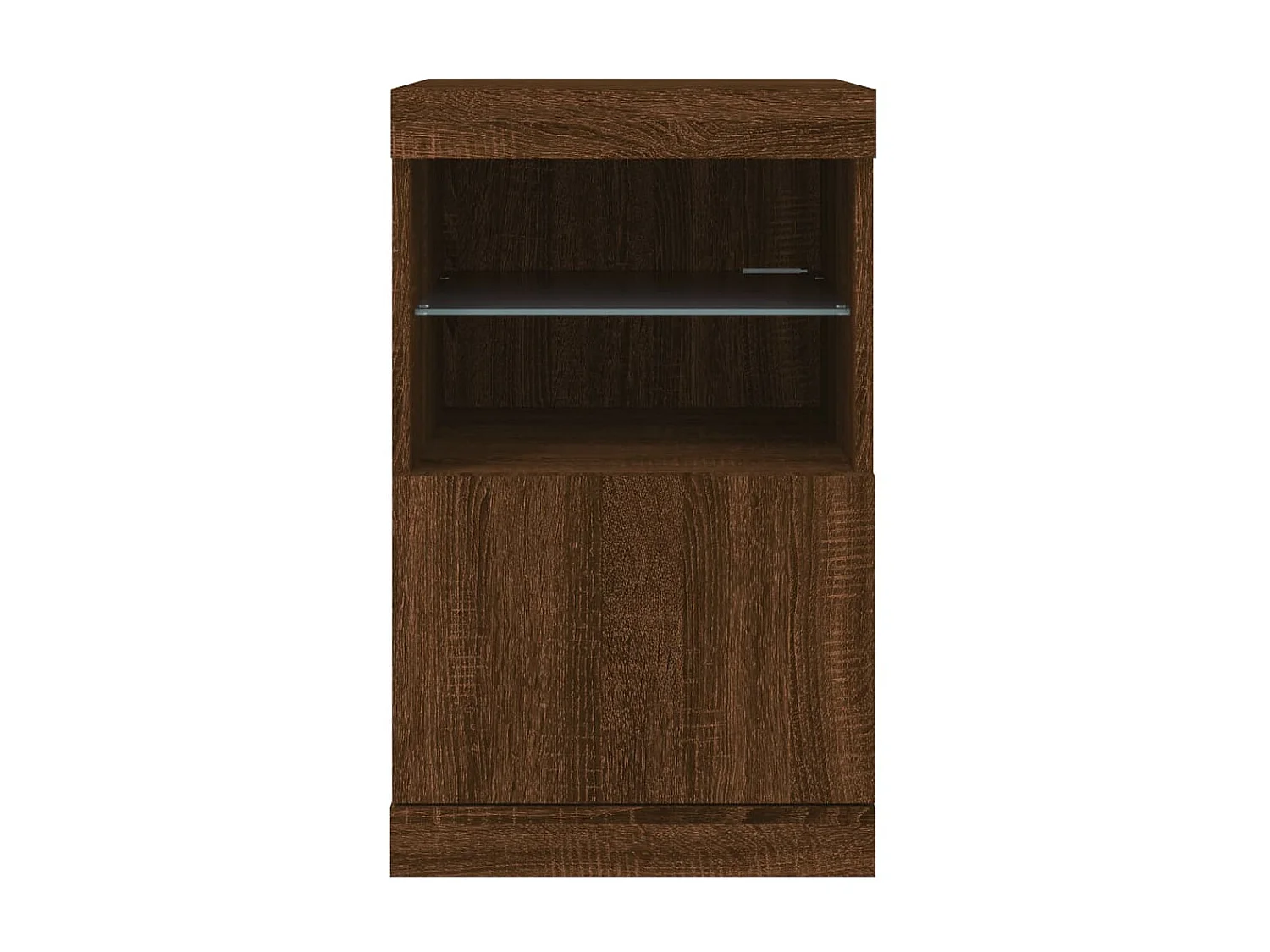 Sideboard Braun Anrichte mit LED-Leuchten Eichen-Optik 41x37x67 cm -RM63642