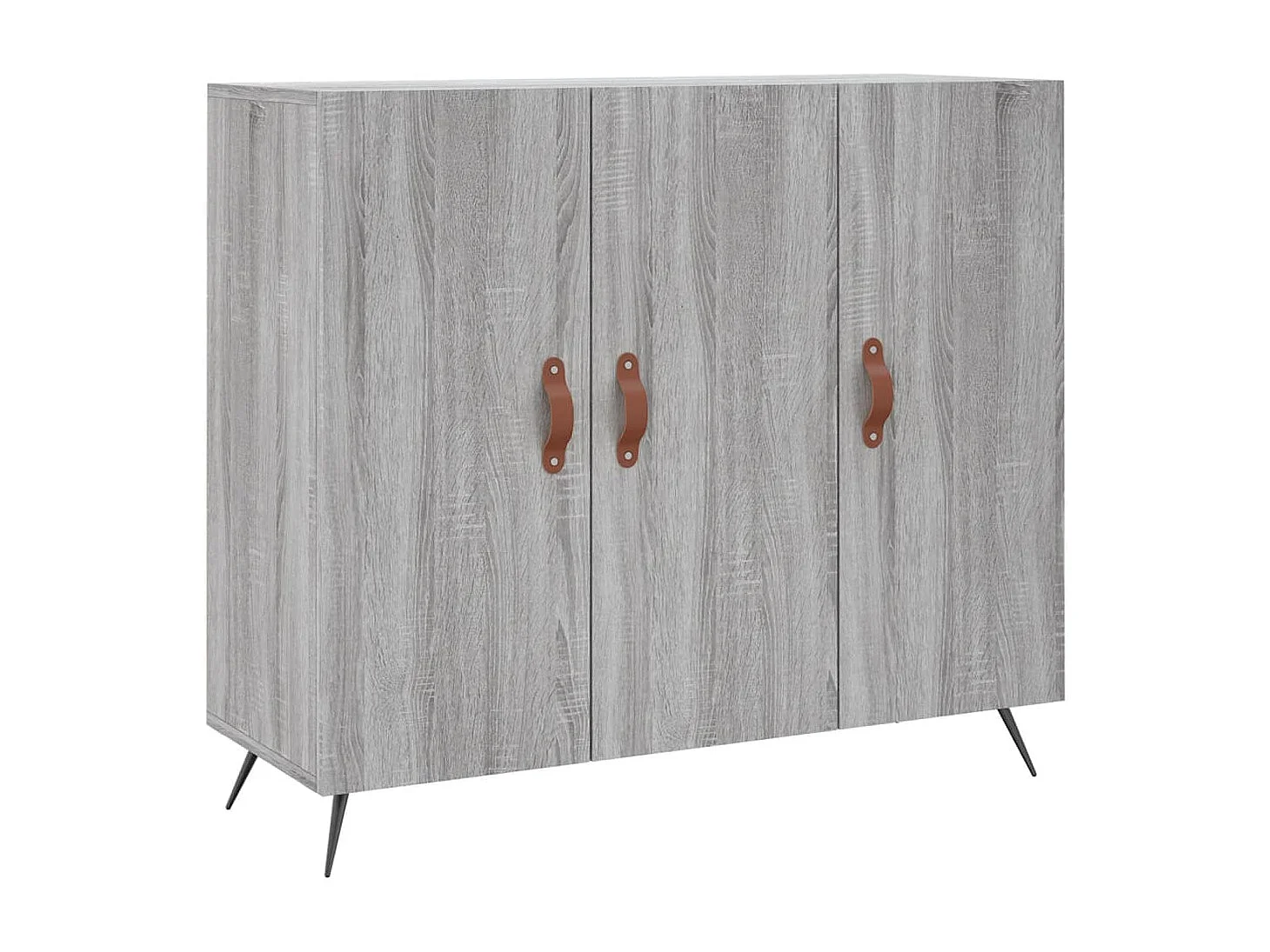 Sideboard Lowboard - Grau Sonoma 90x34x80 cm Holzwerkstoff -RM10979